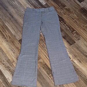 Brand New With Tags. The Limited Y2K Low Rise Gray Plaid Flare Pants. Size 0
